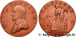 ROYAUME-UNI (TOKENS) 1/2 Penny Warwickshire (comté) William Shakespeare 1791