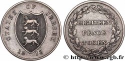 JERSEY 18 Pence Token 1813 