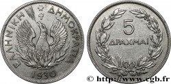 GRIECHENLAND 5 Drachmes Phénix 1930