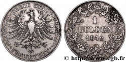 GERMANY - FREE CITY OF FRANKFURT 1 Gulden 1842 Francfort