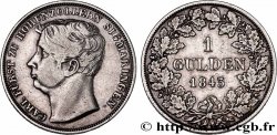 GERMANY - HOHENZOLLERN-SIGMARINGEN 1 Gulden Carl 1843 Karlsruhe