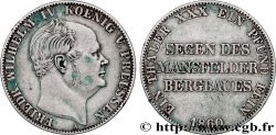 GERMANY - KINGDOM OF PRUSSIA - FREDERICK-WILLIAM IV 1 Thaler des Mines 1860 Berlin