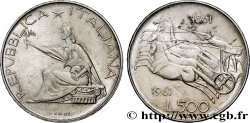 ITALIA 500 Lire Centenaire de l’Unité Italienne 1961 Rome
