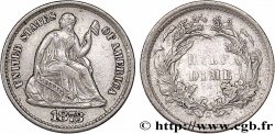 ÉTATS-UNIS D AMÉRIQUE 1/2 Dime Liberté assise 1873 San Francisco