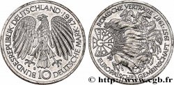 DEUTSCHLAND 10 Mark / 30e anniversaire du Traité de Rome et de l’Union Européenne 1987 Karlsruhe
