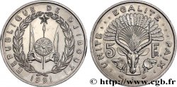 DJIBOUTI 5 Francs 1991 Paris