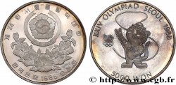 SÜKOREA 5000 Won Proof XXIV olympiade Séoul 1988 la mascotte Hodori le tigre 1986  fST