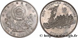 SOUTH KOREA  5000 Won Proof XXIV olympiade Séoul 1988 tir à la corde traditionnel 1986  MS