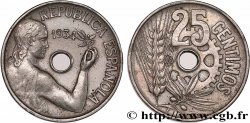 ESPAGNE 25 Centimos monnayage républicain 1934
