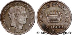 ITALIEN - Königreich Italien - NAPOLÉON I. 5 Soldi 1812 Milan