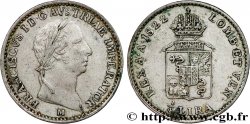 ROYAUME DE LOMBARDIE-VÉNÉTIE - FRANÇOIS Ier 1/4 Lire 1822 Milan