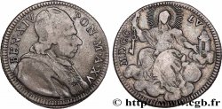 ITALIEN - KIRCHENSTAAT - BENEDIKT XIV. (Prospero Lambertini) Doppio Giulio an XV 1755 Rome