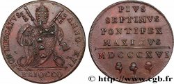 ITALIEN - KIRCHENSTAAT - PIUS VII. (Barnaba Chiaramonti) 1 Baiocco an XVII 1816 Bologne