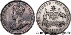 AUSTRALIE - GEORGES V 1 Florin  1915 Heaton