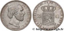 PAYS-BAS - ROYAUME DES PAYS-BAS - GUILLAUME III 2 1/2 Gulden  1869 Utrecht