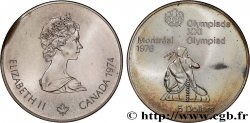 CANADA 5 Dollars JO Montréal 1976 indien sur canoë / Elisabeth II 1974 