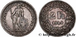 SUIZA 2 Francs Helvetia 1944 Berne