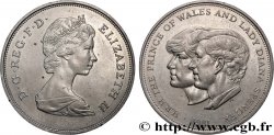 ROYAUME-UNI 25 New Pence (1 Crown) mariage du Prince de Galles et de Lady Diana Spencer 1981 