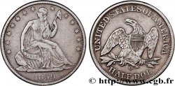 ÉTATS-UNIS D AMÉRIQUE 1/2 Dollar type Liberté assise 1859 Nouvelle-Orléans TTB