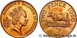 GUERNSEY 2 Pence Elisabeth II 1990