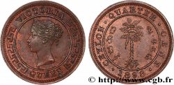 CEYLAN 1/4 Cent Victoria 1898