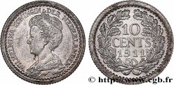 PAYS-BAS - ROYAUME DES PAYS-BAS - WILHELMINE 10 Cents  1911 Utrecht