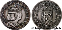 ITALIA - NAPOLI - LUIGI XII Essai de métal (argent) et de module au type du ducat d’or de Naples de Louis XII n.d. Paris