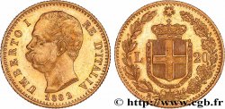 ITALY 20 Lire Umberto Ier 1882 Rome