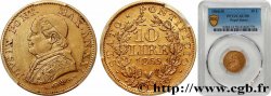 VATICAN AND PAPAL STATES 10 Lire Pie IX an XXI 1866 Rome