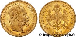 OR, PALLADIUM ET PLATINE INVESTISSEMENT 8 Florins ou 20 Francs or François-Joseph Ier 1887 Vienne