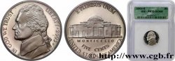 ÉTATS-UNIS D AMÉRIQUE 5 Cents Proof président Thomas Jefferson 2003 San Francisco - S