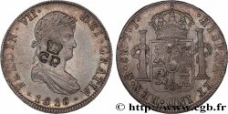 MEXIQUE - FERDINAND VII 8 Reales, contremarque GR couronné 1818 Mexico TTB