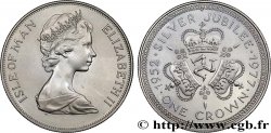 ISLE OF MAN 1 Crown Elisabeth II, jubilé d’argent 1977