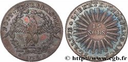 SUISSE - RÉPUBLIQUE DE GENÈVE 15 Sols - République de Genève 1794