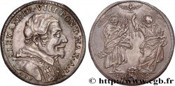ITALY- PAPAL STATES - ALEXANDER VIII (Pietro Vito Ottoboni) Teston an I 1689 Rome AU