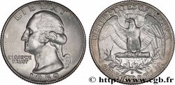 ÉTATS-UNIS D AMÉRIQUE 1/4 Dollar Georges Washington 1959 Denver - D