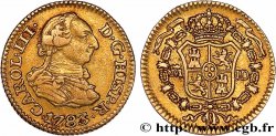 ESPAGNE 1/2 Escudo Charles III 1783 Madrid