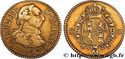 ESPAGNE - ROYAUME D ESPAGNE - CHARLES III 1/2 Escudo  1786 Madrid