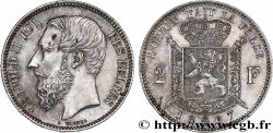 BELGIQUE - ROYAUME DE BELGIQUE - LÉOPOLD II 2 Francs Léopold II légende française 1867