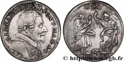 ITALIE - ÉTATS DU PAPE - ALEXANDRE VIII (Pietro Vito Ottoboni) Teston an I 1689 Rome TTB+