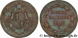 VATICAN AND PAPAL STATES 1/2 Baiocco Pie IX an IV 1848 Rome
