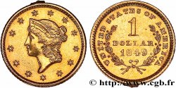 UNITED STATES OF AMERICA 1 Dollar Or Liberty head , 1er type 1849 Philadelphie