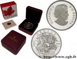 CANADA 25 Dollars Proof “Ô Canada” le Loup 2013 