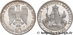 ALLEMAGNE 10 Mark 800e anniversaire de la mort de Frédéric Barberousse 1990 Stuttgart SUP