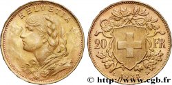 OR, PALLADIUM ET PLATINE INVESTISSEMENT 20 Francs Vreneli 1935 Berne