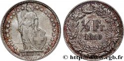 SWITZERLAND 1/2 Franc Helvetia 1910 Berne