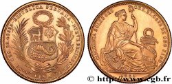 PÉROU - RÉPUBLIQUE 50 Soles liberté assise 1965 Lima