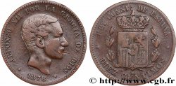ESPAGNE 10 Centimos Alphonse XII 1878 Oeschger Mesdach & CO