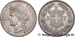 SUISSE 5 Francs Helvetia 1909 Berne