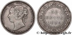 TERRE-NEUVE 50 Cents Victoria 1882 Heaton